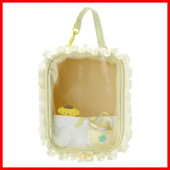 【即発送】ベビー プリン ぬいぐるみポーチエンジョイアイドル POMPOMPURIN 15.5×12×9cm ポムポムプリン キャラクター サンリオ(SANRIO) 184594