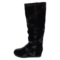 UNITEDNUDE(ユナイテッドヌード) ロングブーツ 36 レディース - 黒 レザー、ムートン