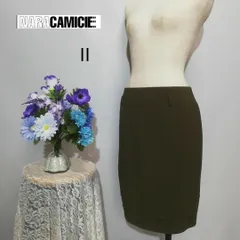 ナラカミーチェ　極上美品　ひざ丈スカート　カーキ色系　Мサイズ