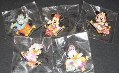 東京ディズニー ワゴンゲーム ピンズ 25周年アラビアン絨毯全5種セット