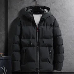 ダウンジャケット メンズ 中綿ジャケット ファイバーダウン 中綿ダウン ジャケット ブルゾン ショート丈 フード付き 防寒 暖かい 軽量 保温 防風 アウター カジュアル 通勤 通学 おしゃれ 秋冬 M250315-93