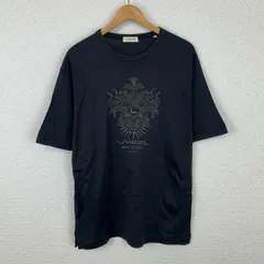 LANCEL ランセル Tシャツ LANCEL SPORT プリント ブラック Lサイズ メンズ 古着 モードのサムネイル