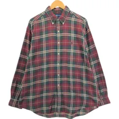 古着 ラルフローレン Ralph Lauren BLAKE 長袖 ボタンダウン ライトネルチェックシャツ メンズXXL相当/eaa552748