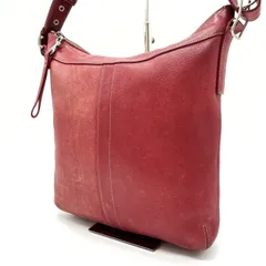 ✨格安✨ COACH コーチ ワンショルダーバッグ トートバッグ バックル シルバー金具 ロゴ型押し シグネチャー 総柄 A4収納 大容量 肩掛け 斜め掛け レディース レッド 赤色
