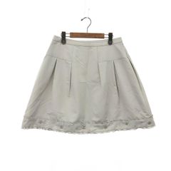 TO BE CHIC トゥービーシック 裾ビジュースカート スカート サイズ:46  グレー  レディース 　240001139298