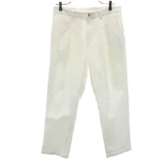FREEDOM BY FREAK'S STORE フリーダムバイフリークスストア タック パンツ M 白 ストレッチ メンズ 古着