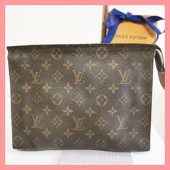 【外観良品】人気品!送無!ルイヴィトンVUITTON モノグラム柄ハンドバッグ ポーチ クラッチバッグ ポッシュ トワレット25 M47542