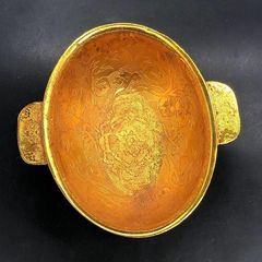 極美品 中国大清 古美術品 骨董品 龍鳳呈祥 朱肉池 印泥ケース 書道