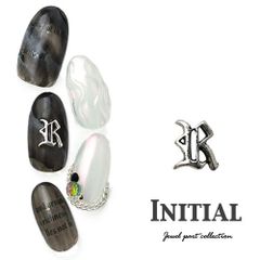 [Free Shipping] Nail Parts - Alphabet Letters - Antique Style - Nail Art - Gel Nail Parts - Nail Supplies - Decoration - Nail Jewelry - Gold - Nail Studio - Nail Art - Nail Goods - Decoration Parts - Gel Nail Art - Metal - Gel - Gel Nail Parts [Initials]