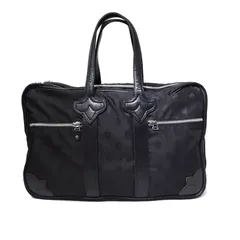 クロムハーツ CHROME HEARTS ダッフル フレアニー ナイロン ボストンバック 旅行バッグ 総柄 黒 ブラック ☆AA★のサムネイル