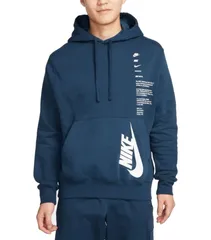 [ナイキ] メンズ クラブ+ BB シュー プルオーバー パーカー L/S フーディ DQ5153-410 ネイビー Mサイズ 