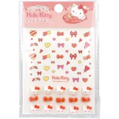 サンリオ ハローキティ 立体 ネイルパーツ ネイルデコセット ネイルアート ネイルデコ デコレーション 可愛い キャラクター 子供 大人 キッズ も使える シール