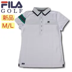 【新品・未使用】フィラゴルフ 半袖ポロシャツ 750602レディース DRY-MIXカノコ 吸汗速乾 UVケア 抗ピル加工ゴルフウェア シンプル FILA GOLF