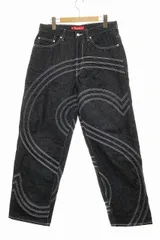 シュプリーム SUPREME 25SS S LOGO RIGID BAGGY JEAN BLACK SIZE30 Sロゴ リジッド バギー ジーンズ デニム パンツ ブラック 【ブランド古着ベクトル】【中古】☆AA★▲■ 250429のサムネイル