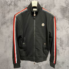 MONCLER トラックジャケット ワッペンロゴ ジップアップ ブラック 