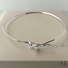 【要状態確認】 ジョージジェンセン 241 チョーカー フォーゲットミーノット 勿忘草 TORUN トールン AG925 Georg Jensen