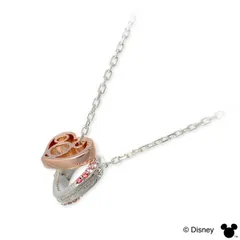 THE KISS Disney シルバー ネックレス ダイヤモンド ハート 彼女 レディース 女性 誕生日 記念日 ギフトラッピング ザキッス ザキス ザ・キッス ディズニー Disneyzone ミッキーマウス 送料無料 プレゼント クリスマスプレゼント