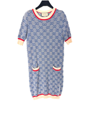 【Aランク】GUCCI　ワンピース　GG　Sサイズ GGニットドレス  ☆正規品☆
