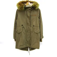 バックナンバー モッズコート ボア ブランド アウター レディース Mサイズ ベージュ系 BACK NUMBER 【中古】