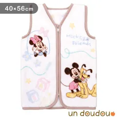 un doudou ディズニー スリーパー 40×56cm ニューマイヤー Disney ミッキー＆フレンズ ファスナー かいまき 着る毛布 お昼寝 寝冷え対策 防寒 ベビー用品 新品 新生児 NZ2203-MK