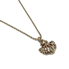 【美品】アガット　レディース　ネックレス　ペンダント　K10　ダイヤモンド