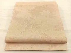 平和屋着物＊夏物　六通柄袋帯　芝草楓文　金糸　正絹　逸品　BAAT8540du