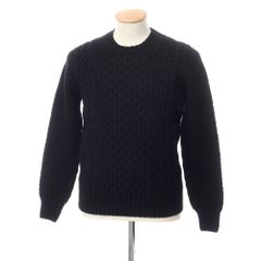 【中古】【未使用】ドルモア DRUMOHR ウール クルーネック プルオーバーニット ブラック【サイズ46】【メンズ】