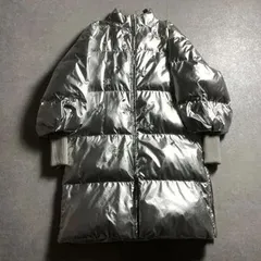 新品タグ付き定価91,000円◆MUVEIL◆光沢 ボリューム 立体ビジュー装飾 ロング ダウンコート◆ミュベールのサムネイル