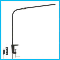 【迅速発送】Lepro クランプライト デスクライト クランプ led 目に優しい 電気スタンド スタンドライト 【電球色・白色・昼光色/10段階明るさ/5W省エネ/明るい/Ra80演色/360°角度調整可能/独立ボタン制御/USB給電式/1.5Mケーブル】