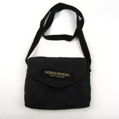 ソニアリキエル ミニショルダーバッグ ポーチ 斜め掛け 鞄 カバン ブランド レディース ブラック Sonia Rykiel 【中古】