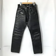 インディアンモーターサイクル W32 レザーパンツ メンズ 黒 本革 ライダース レザーパンツ バイク 本革 メンズ 黒 W32 革パンツ ロック