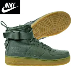 新品未使用nik-0377　NIKEナイキ正規品スニーカー エアーフォースワンAir Force 1 SF AF1 Mid Casual Shoes AA3966-004 シューズ Dark Stucco靴　28.0cm　新品　箱無し
