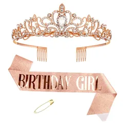 【数量限定】結婚式 舞台衣装 女性 女の子 お祝い 誕生日子供 記念日 パーティー BIRTHDAY 小道具 カチューシャ飾り 誕生日 [LIKENNY]