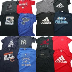 古着卸 まとめ売り スポーツブランドMIX 半袖Tシャツ 16枚セット (メンズ L ) アディダス リーボック 中古 古着 MZ4276