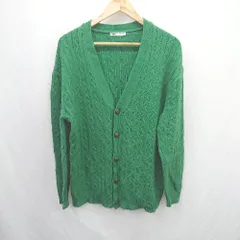 ◇ ⊇ ZARA ザラ ハイゲージ ニット 長袖 カーディガン サイズEUR M グリーン系 メンズ E  【1506300024122】