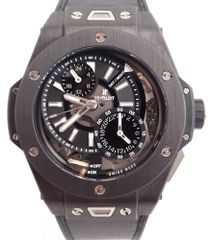 定価235万 HUBLOT(ウブロ) ビッグバンアラームリピーターGMT YOSHIDA100周年モデル100本限定 403.QU.0120.VR.YOS カーボン/ラバー 手巻