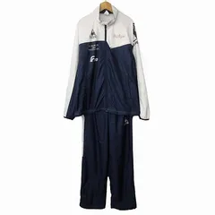 ルコックスポルティフ le coq sportif ジャージ ナイロン セットアップ L 紺 白