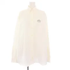 プラダ PRADA 23年製 ボタンダウンシャツ ブラウス 長袖 ロゴ 36 白