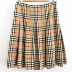 バーバリー BURBERRY スカート プリーツ ノバチェック w907145i