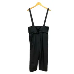 【美品✨】ENFÖLD LONG-STRAP OVERALLS サロペット 黒 VONIQUE / ENFOLD/ WIDE-OVERALLS