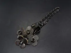 ■美品■ ANTEPRIMA アンテプリマ ラインストーン フラワー バッグチャーム レディース メタリックブラック系 DY0239