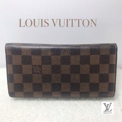 LOUIS VUITTON  ルイヴィトン　ダミエ　ポルトフォイユプラザ　二つ折り長財布　ブラウン