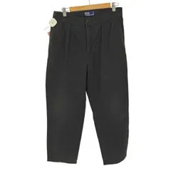 ポロバイラルフローレン Polo by RALPH LAUREN 90S カナダ製 2タック ロゴバックパッチ ジップフライ ワイド チノ パンツ メンズ  34W 32L