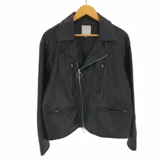 ビームス BEAMS NEW STANDARD ワイド ライダースジャケット シープレザー レザージャケット メンズ JPN：M のサムネイル