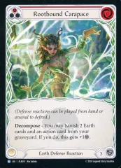 【中古】Flesh and Blood FLR011[R]：Rootbound Carapace (1)/絡み根の外殻 (1)