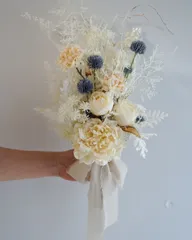 ドライフラワー風♡ホワイトブーケ