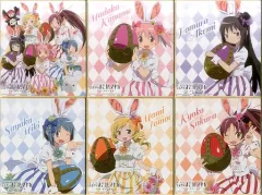 【中古】紙製品(キャラクター) 全6種セット イラスト色紙 「劇場版 魔法少女まどか☆マギカ[新編]叛逆の物語 イースターラングドシャ チョコレートクリーム」 ローソン イースターキャンペーン品