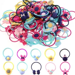 新品 50個 ヘアゴム 子供 キッズ BetterJonny ベビーヘアゴム セット ヘアアクセサリー 女の子 赤ちゃん 髪留め 子供 髪ゴム こども 可愛い かわいい 髪飾り おしゃれ シンプル ギフト