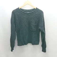 ◇ ⊇ GAP ギャップ コットン100% 長袖 ニット サイズXXS ブラック レディース E  【1502060011723】