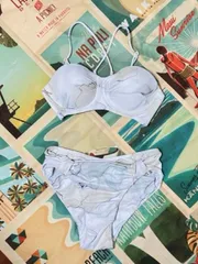 マーブル模様ビキニ　水着　Sサイズ　日本製